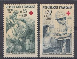Р. Красный крест. Франция 1966 год.
