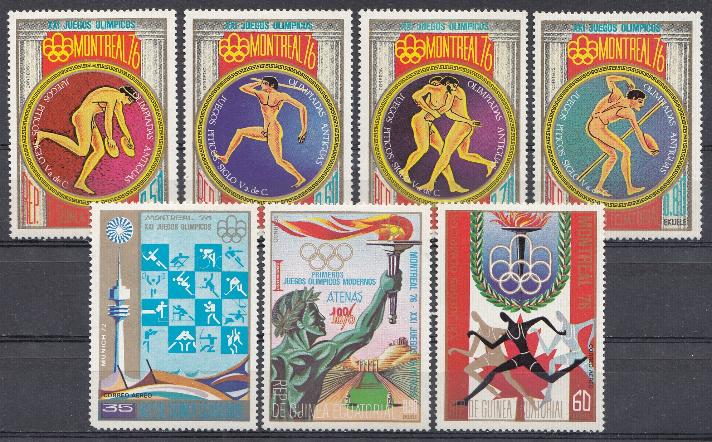 Летние Олимпийские игры в Монреале-76. Экваториальная Гвинея 1976 год. 