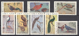 Птицы. Вьетнам 1978 год. Павлины. Фазаны.