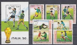 Футбол. ЧМ Италия-90. Вьетнам 1989 год. 