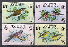 Птицы. Новые Гебриды 1980 год. Фауна Океании.