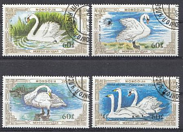 Птицы. Монголия 1987 год. Лебеди.