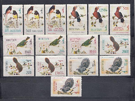 Птицы. Бутан 1968. Певчие птицы.