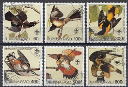 Птицы. Буркино Фасо 1985 год.