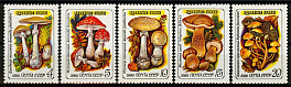 5655-5659. СССР 1986 год. Ядовитые грибы