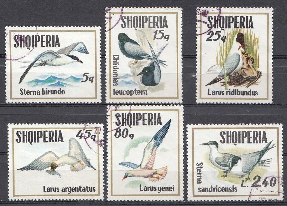 Птицы. Албания 1973 год. 