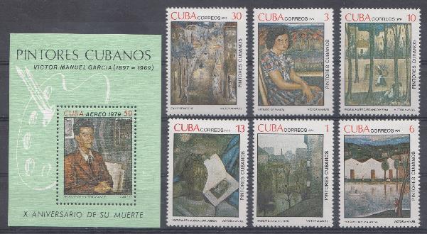 Живопись. Куба 1979 год. Современная живопись . Виктор Мануил Гарсия. 100 лет со дня рождения (1897-1969).