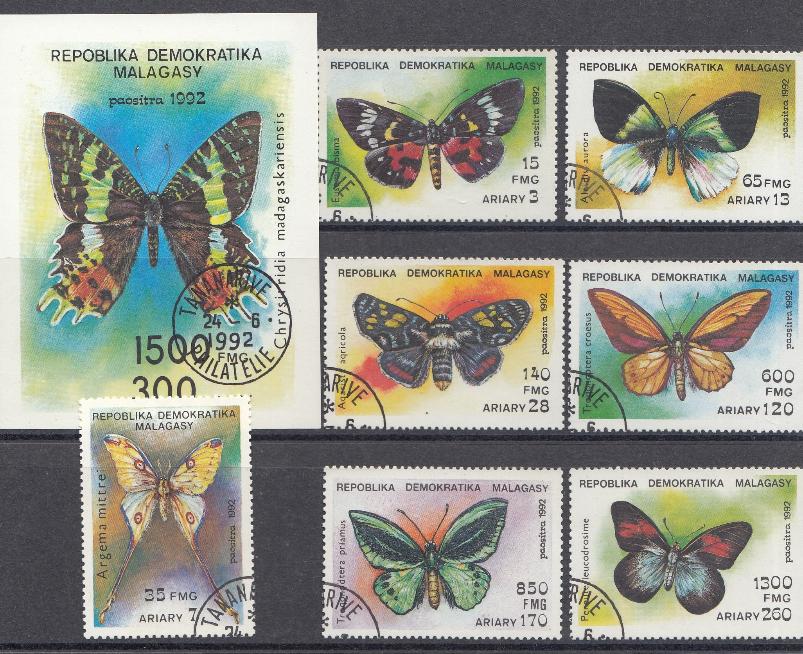 Бабочки. Мадагаскар 1992 год.