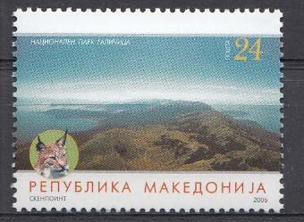 Природа. Национальный парк. Рысь. Республика Македония 2006 год.