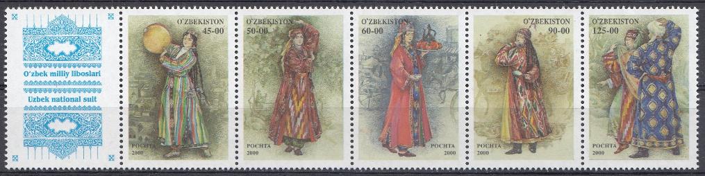Искусство. Национальные  костюмы. Узбекистан 2000 год. 