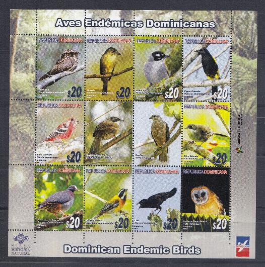 Хищные и лесные птицы. 2012год. Республика  Доминикана.