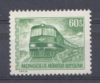 Локомотив. Монголия 1973 год. Пассажирский поезд.