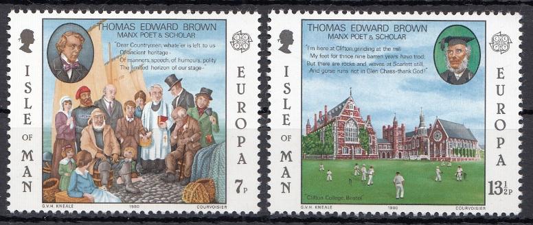 Европа. Учёный,   поэт  Томас Эдвард Браун. Остров Мэн 1980 год.