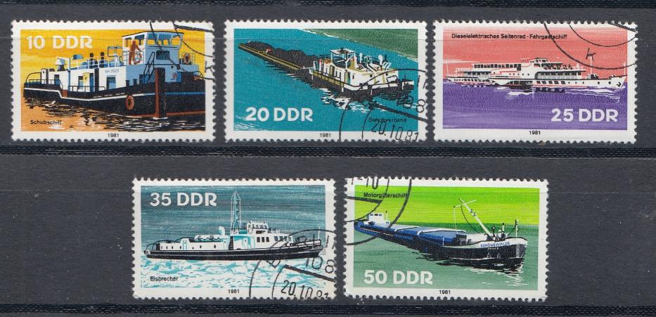 Речной флот. ГДР 1981 год. 