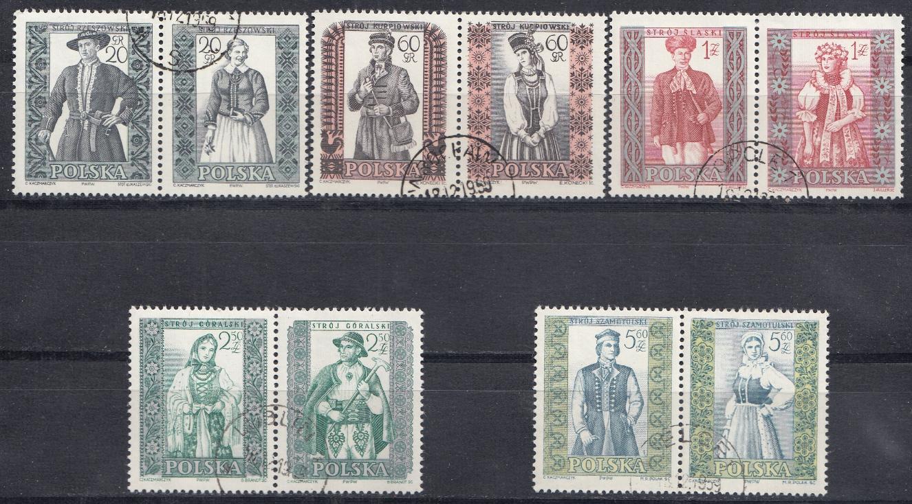 Культура. Национальная одежда.  Польша 1959 год. 