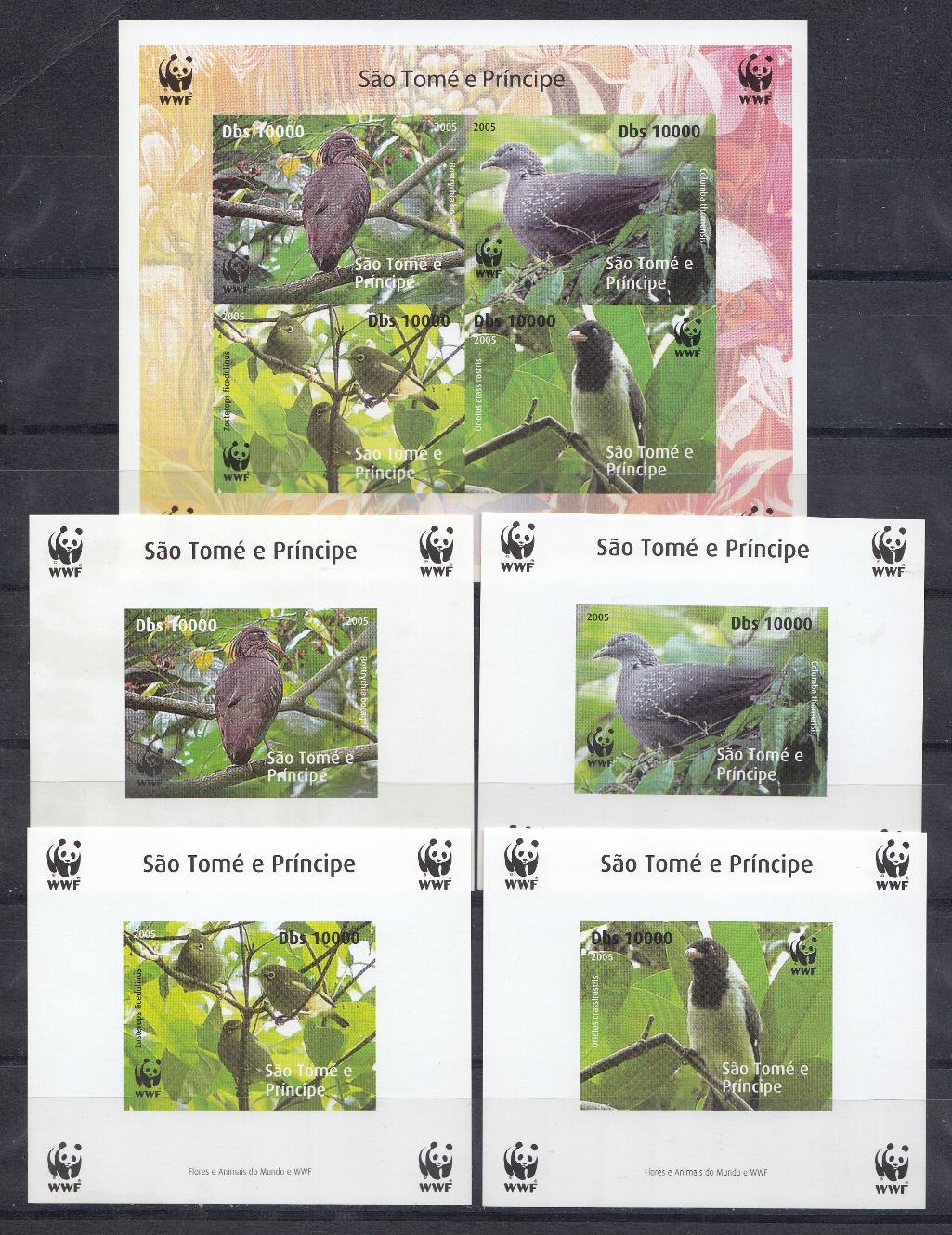 Птицы. Сан-Томе и Принсипи 2007 . WWF 