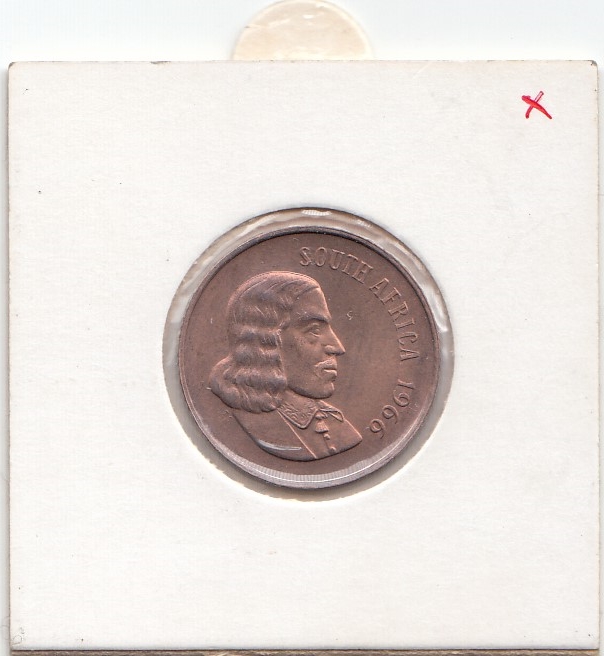 2 cente ЮАР 1966 год. Антилопа. 