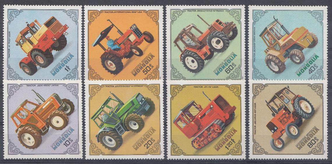 1982 год Монголия. Трактора различных марок.