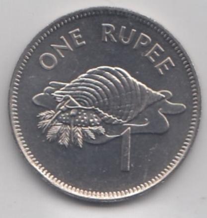 1 rupee 1982 год. Республика Сейшелы.      