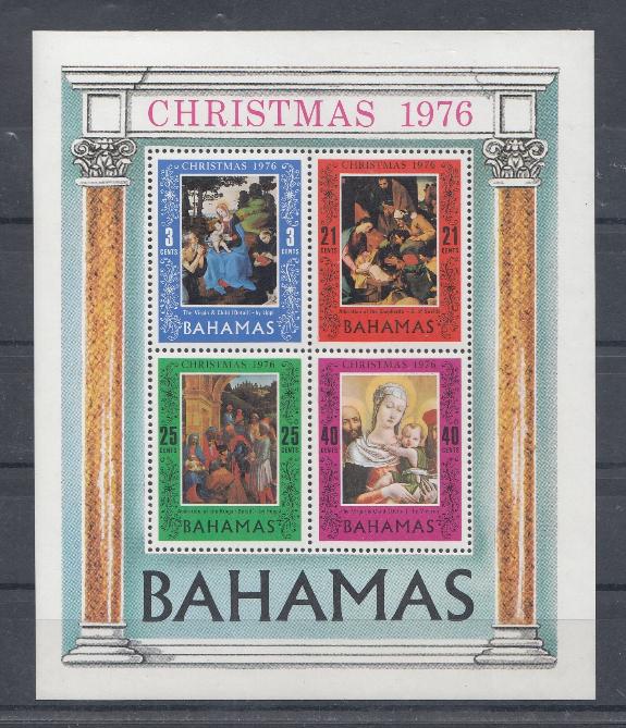 Багамские острова 1976 год. Рождество 1976. Живопись. Библейские сюжеты. 