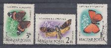 Бабочки. 1959 год. Венгрия. Авиа почта.К. Михель № 1637-1639