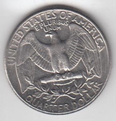 25 центов  США 1985 год. D. Quarter Dollar.