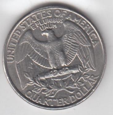 25 центов США 1993 год. P.  Quarter Dollar.