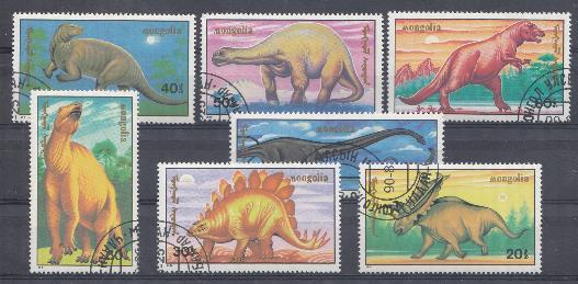 Доисторические животные.1990 год. Монголия.