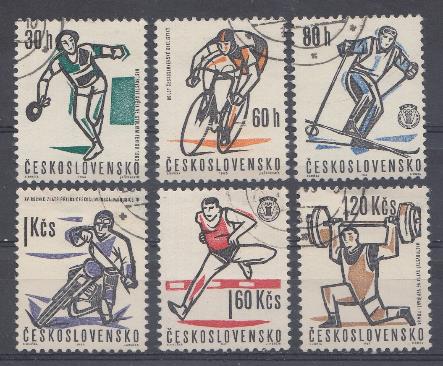 Спорт. 1963 год. Чехословакия. Виды спорта.