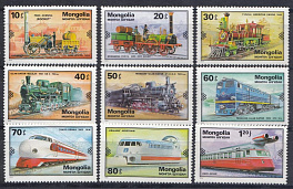 Паровозы. Локомотивы. Электропоезда. Монголия 1979 год. 