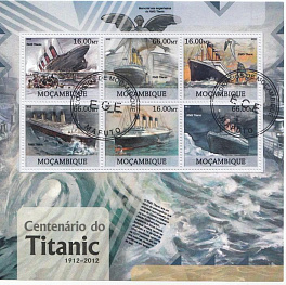 Титаник. Мозамбик 2012 год. К 100-летию кораблекрушения "Титаника". (1912- 2012).