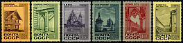 3636-3641. СССР 1968 год. Памятники архитектуры.