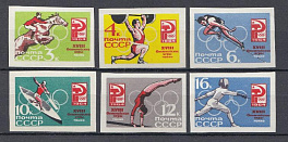 2981- 2986 Б/З СССР 1964 год. XVIII летние Олимпийские игры. (Токио. Япония). Олимпийские виды спорта.