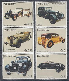 Транспорт. Парагвай 1986 год. Автомобили выпусков 1930-1938 гг.