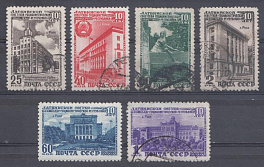 1449- 1454  СССР 1950 год. 10 лет Латвийской ССР.