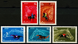 3507-3511. СССР 1968 год. Коневодство и конный спорт