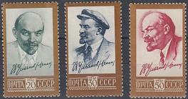  2484-2486  Стандартный выпуск СССР 1961 год. В.И. Ленин.
