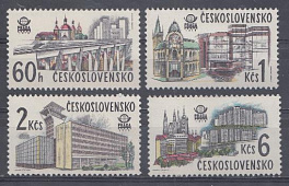 Архитектура. Чехословакия 1978 год. Всемирная фил выставка Прага-1978.