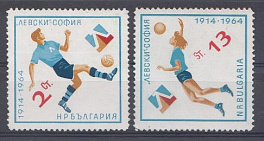 1964 год Болгария. Спорт. 50 лет " Левски- София"( 1914-1964). Футбол. Волейбол. 