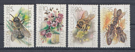 6002- 6005 СССР 1989 год. Фауна. Пчеловодство. Трутень и пчёлы.