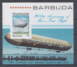 Барбуда 1983 год. Дирижабль  Граф Цеппелин L-127