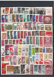 1970 год.  Годовой комплект марок СССР. 117 марок 7 блоков  без блока №65 тип-I.