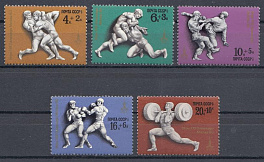 4652- 4656  СССР 1977 год. Спорт. XXII летние Олимпийские игры 1980 г. в Москве. 