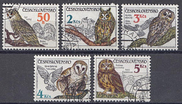 Птицы. Совы. Чехословакия 1986 год.