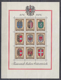 Флаги, гербы. 1976 год. Австрия.