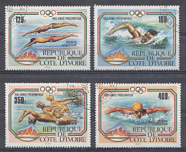 008. Спорт. Республика Кот- д* Ивуар 1983 год. Плавание. 
