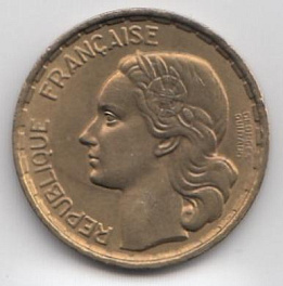 Франция 1950 год. 20 Francs.