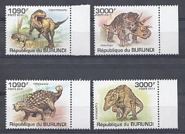 Доисторические животные. 2011 год. Республика  Бурунди.