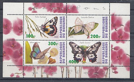 Бабочки. Республика Бурунди 2009 год.