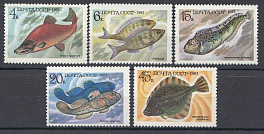 5346- 5350 СССР 1983 год. Промысловые рыбы.